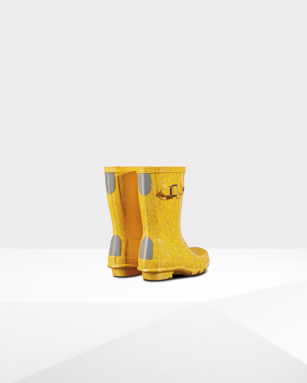 Bottes de Pluie Hunter Original Petits Giant Glitter Enfant Jaune PGJMVQU-96